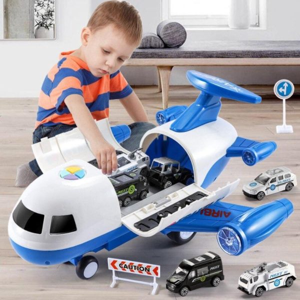 Kids educational airplane playset with adventure theme, inspiring creative discovery & imaginative play.
