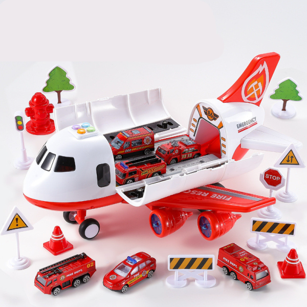 Children's adventure airplane playset, designed for creative storytelling & exciting vehicle exploration.