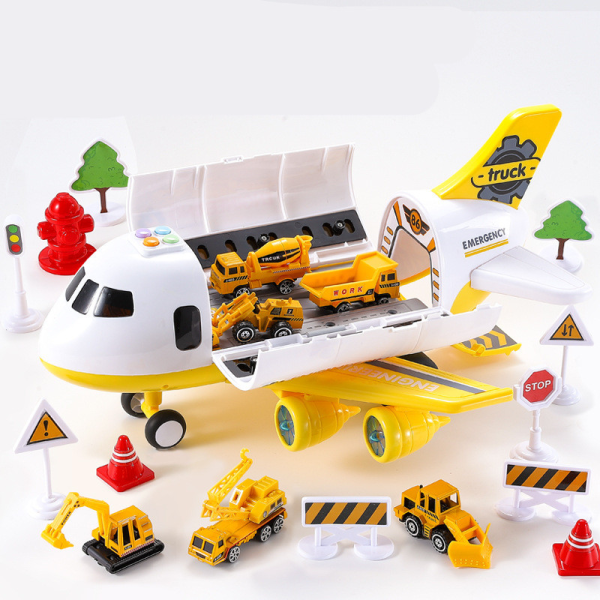 Educational adventure airplane toy for kids, fostering imaginative pretend play & cognitive development.