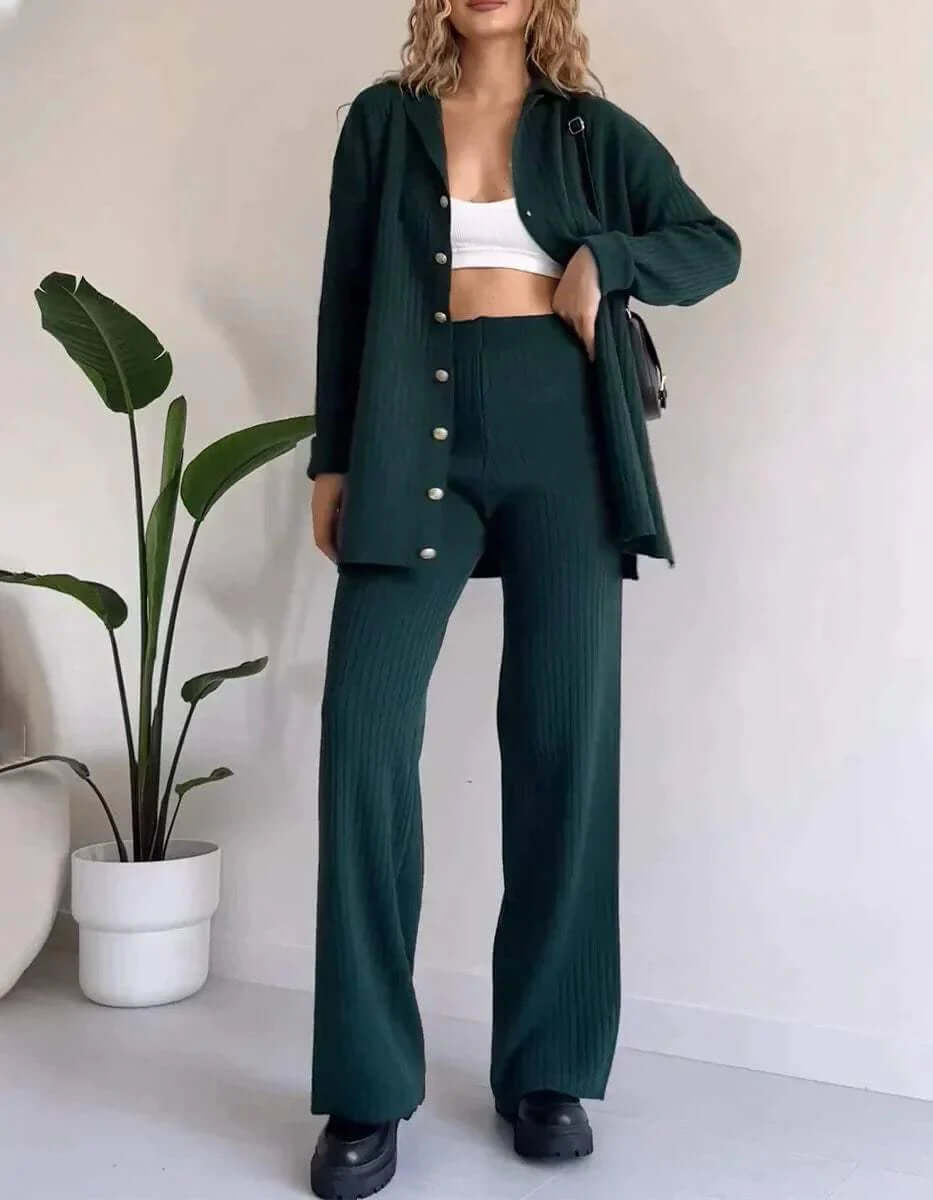 Women's Knitted Two-Piece Set