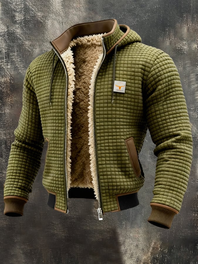 Cozy & warm men's quilted jacket, excellent winter outerwear. A stylish everyday jacket for men's fashion.
