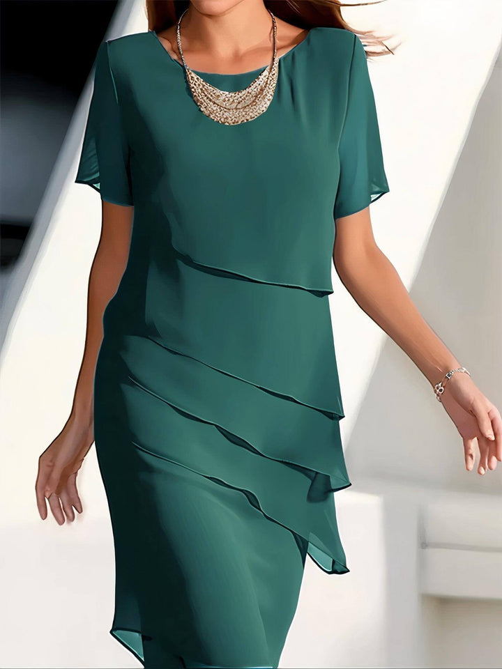 Women's Pleated Midi Dress
