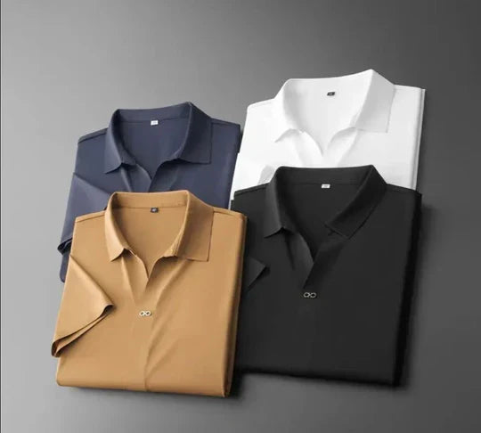 New men's luxury two-piece set, cotton linen blend, comfortable transitional fashion & stylish summer outfit.