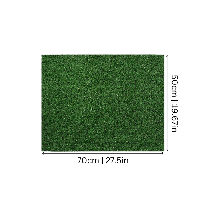 PawLawn artificial grass mat, a convenient pet toilet & lawn substitute for indoor/outdoor use. Easy to clean.