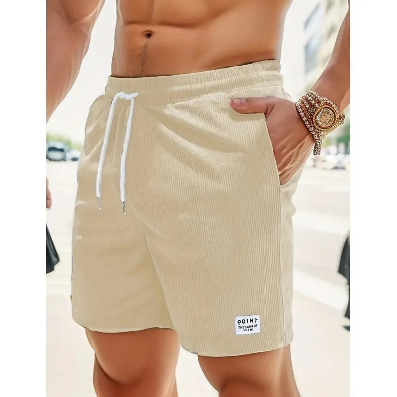 Stylish men's casual drawstring shorts, offering ultimate comfort for summer and everyday wear.