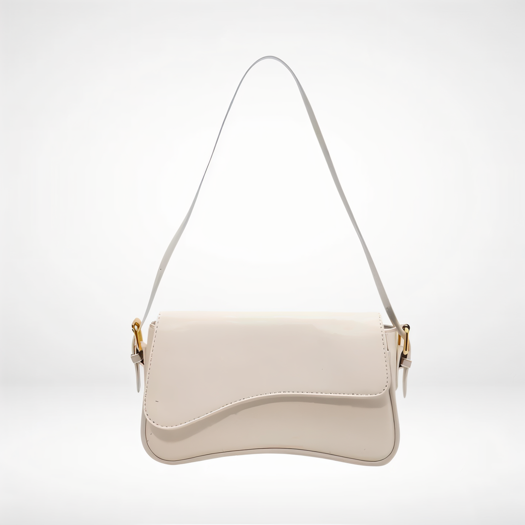 Elegant women's genuine leather shoulder bag with spacious interior.