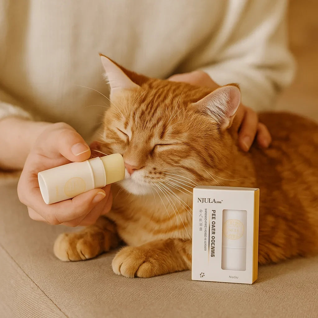 Cats' Soothing Paw & Nose Balm Stick, natural pet ointment for dry, sensitive paws & noses. Healing skin care.