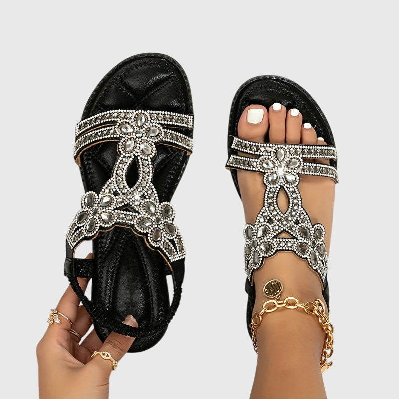 Adjustable fit women's orthopedic sandals, stylish back strap, all-day walking comfort.