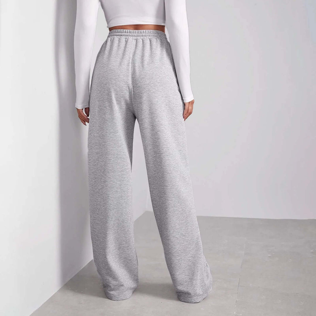 Women's Wide-Leg Trousers with Drawstring