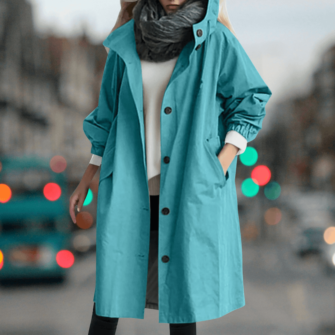 Women's Waterproof Teddy Trench Coat