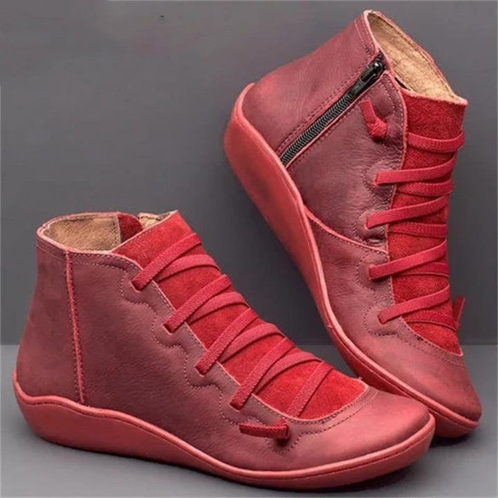 Women's ComfortStep Luxe zip boots, providing orthopaedic support & all-day walking comfort.