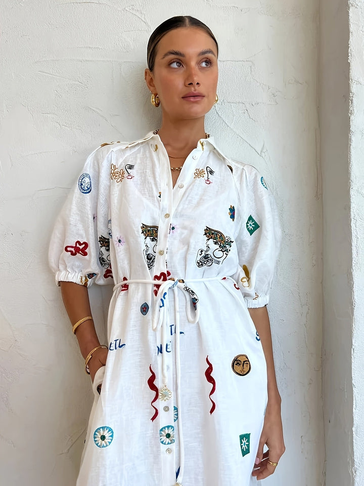 Casual chic floral print women's blouse with long sleeves and drawstring. Comfortable and stylish for daily wear.