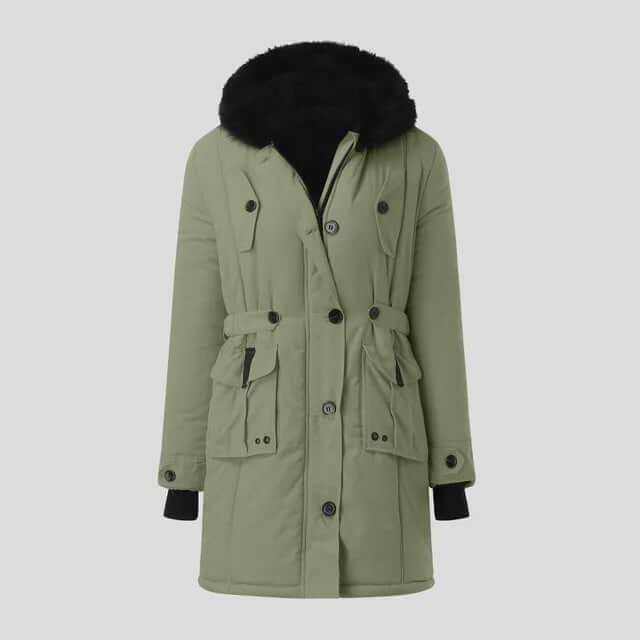 Women's Winter Parka with Luxurious Hood