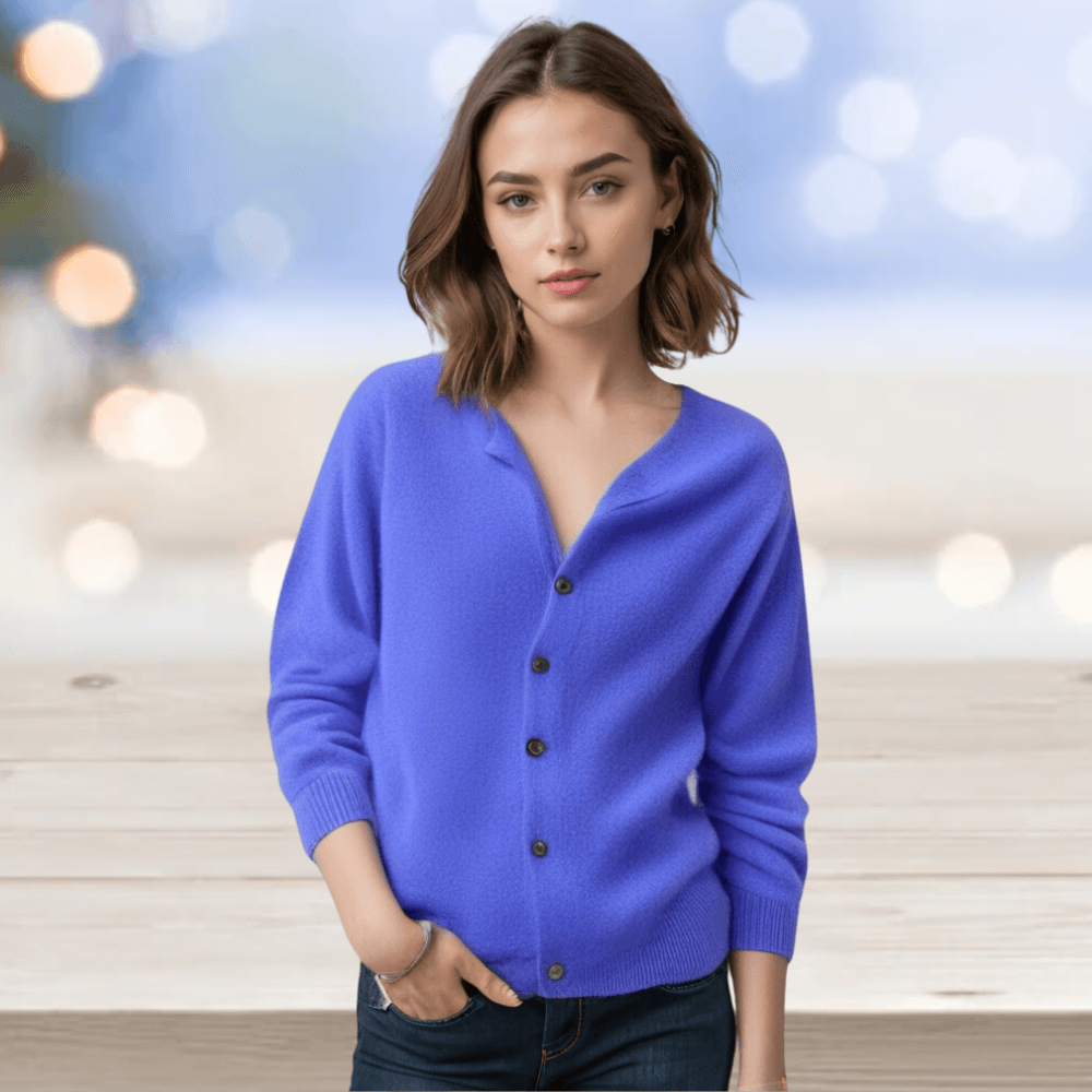 Women's Cardigan with V-Neck