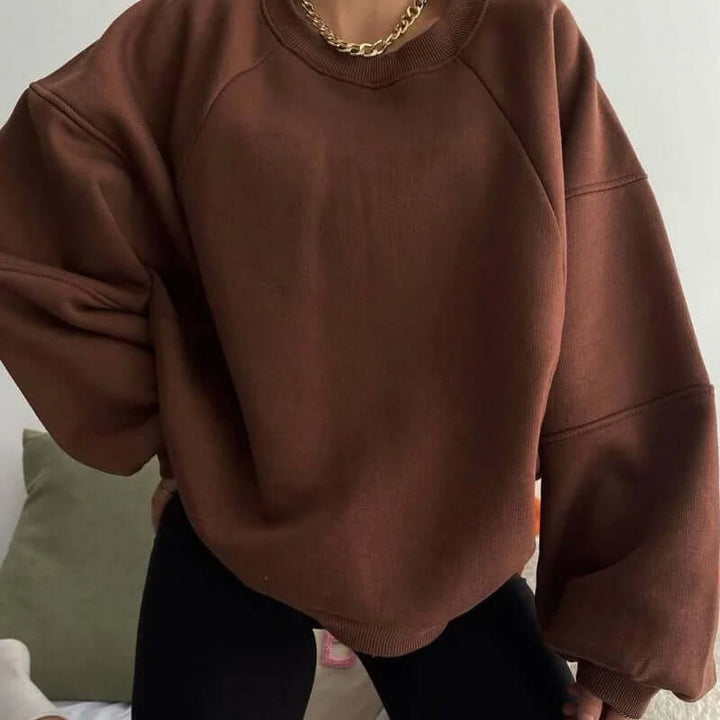 Women's Oversized Cotton Blend Sweatshirt