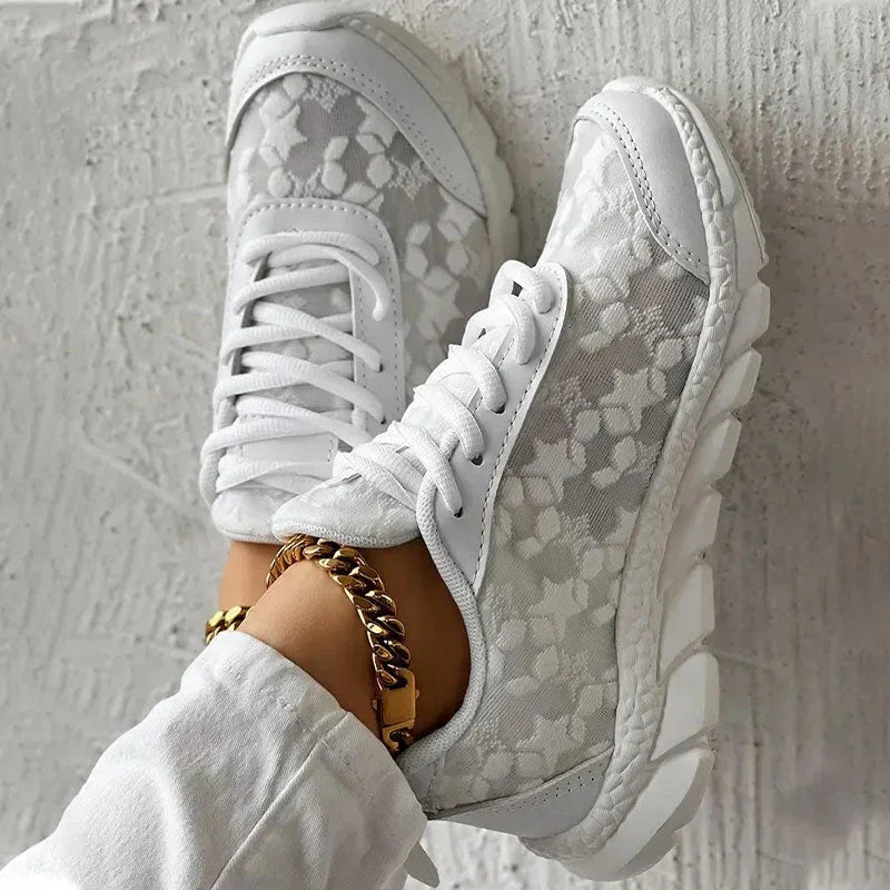 Premium women's walking sneakers: orthopedic design for all-day comfort, support, and pain relief.