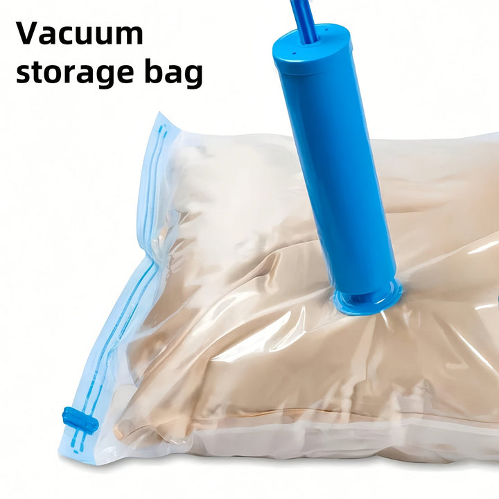 Organize your wardrobe with extra large vacuum bags, ideal for bulky garments & textiles.