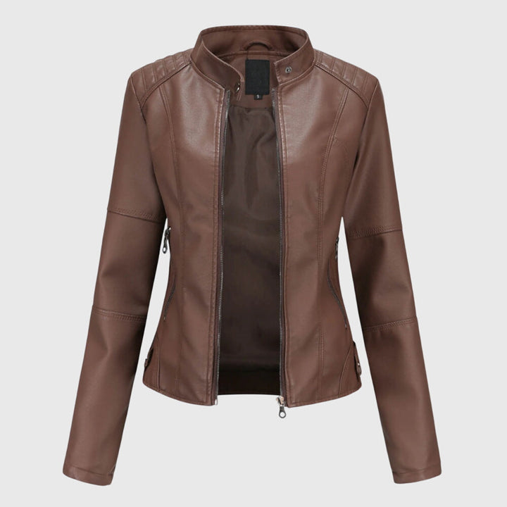 Fashionable women's classic jacket, blending modern style with timeless elegance. Perfect versatile outer layer for ladies.
