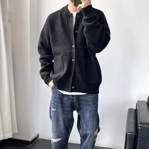 Men's Elegant Knitted Tunic Top