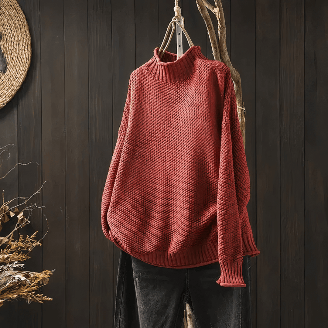 Women's Vintage-Inspired Turtleneck Sweater