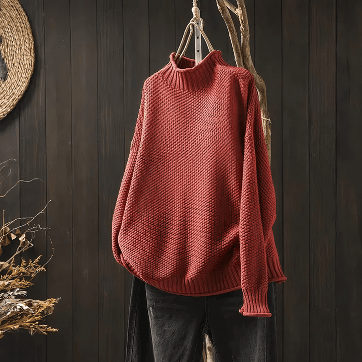 Women's Vintage-Inspired Turtleneck Sweater