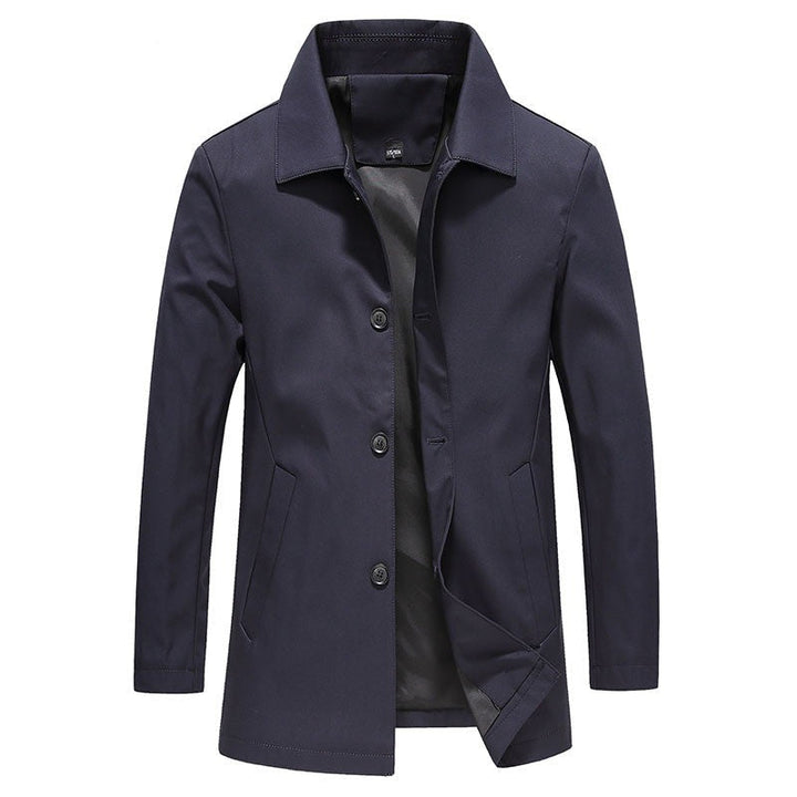 Stylish men's collared jacket, a classic button-down outerwear piece. Ideal for casual & smart casual looks.