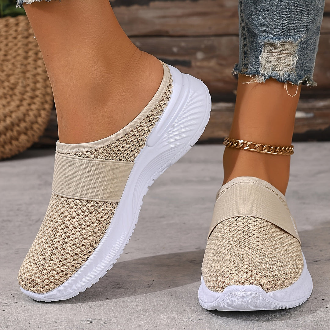 Comfortable women's casual slip-on sneakers, essential for warm weather and errands.