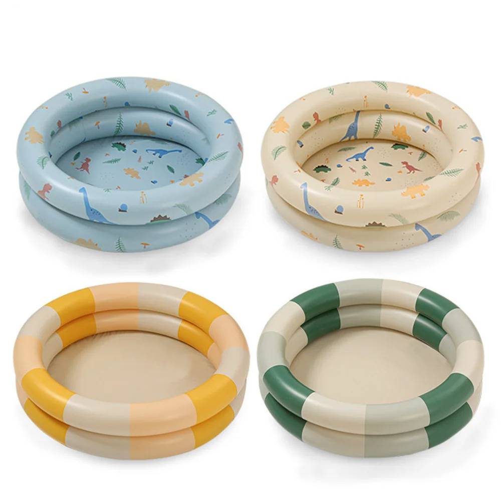 Kids inflatable pool for summer fun. Easy-to-set-up outdoor splash pad for toddlers and baby.