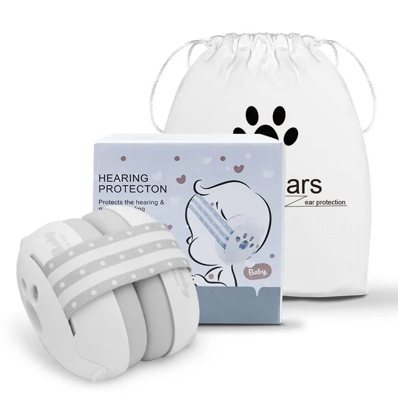 Soft baby ear protection earmuffs for infants & toddlers. Sound blocking for quiet time & noise cancelling.