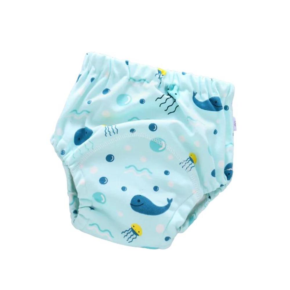 Baby's reusable swim diaper with leak-proof design for comfortable infant swimwear and water play.