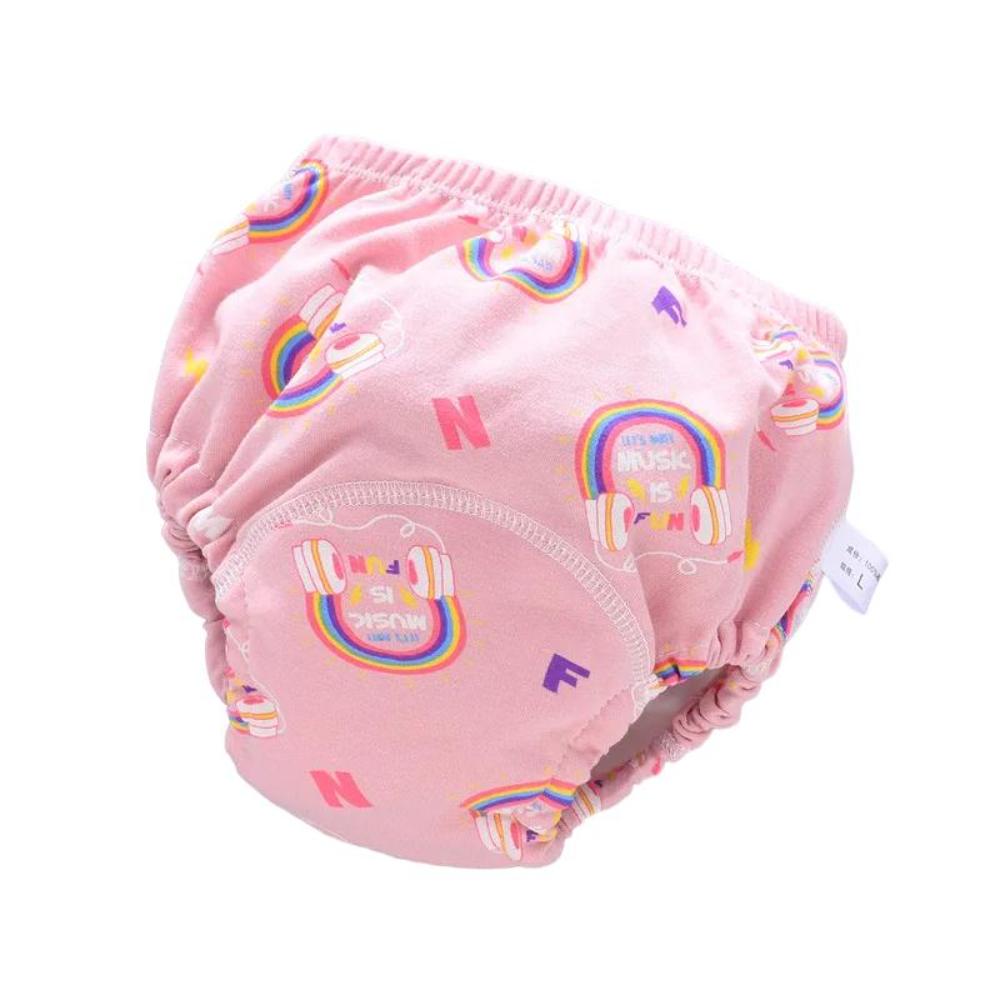 Eco-friendly reusable infant swimwear nappy, designed for leak-proof protection and comfort during toddler swim.