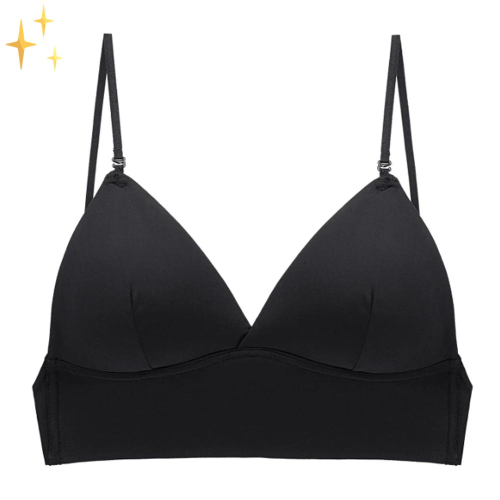 Deep V open back bra for women, offering comfortable support and a smooth, backless look.