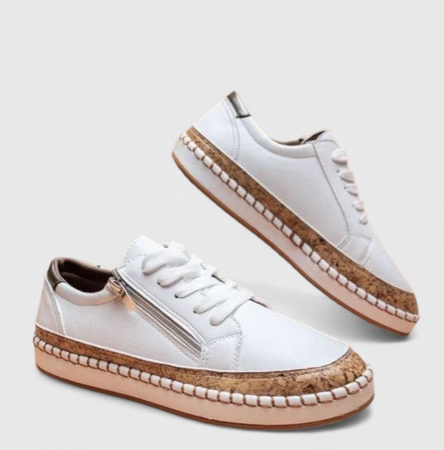 Premium women's comfort shoes, orthopedic design for walking, easy slip-on style.