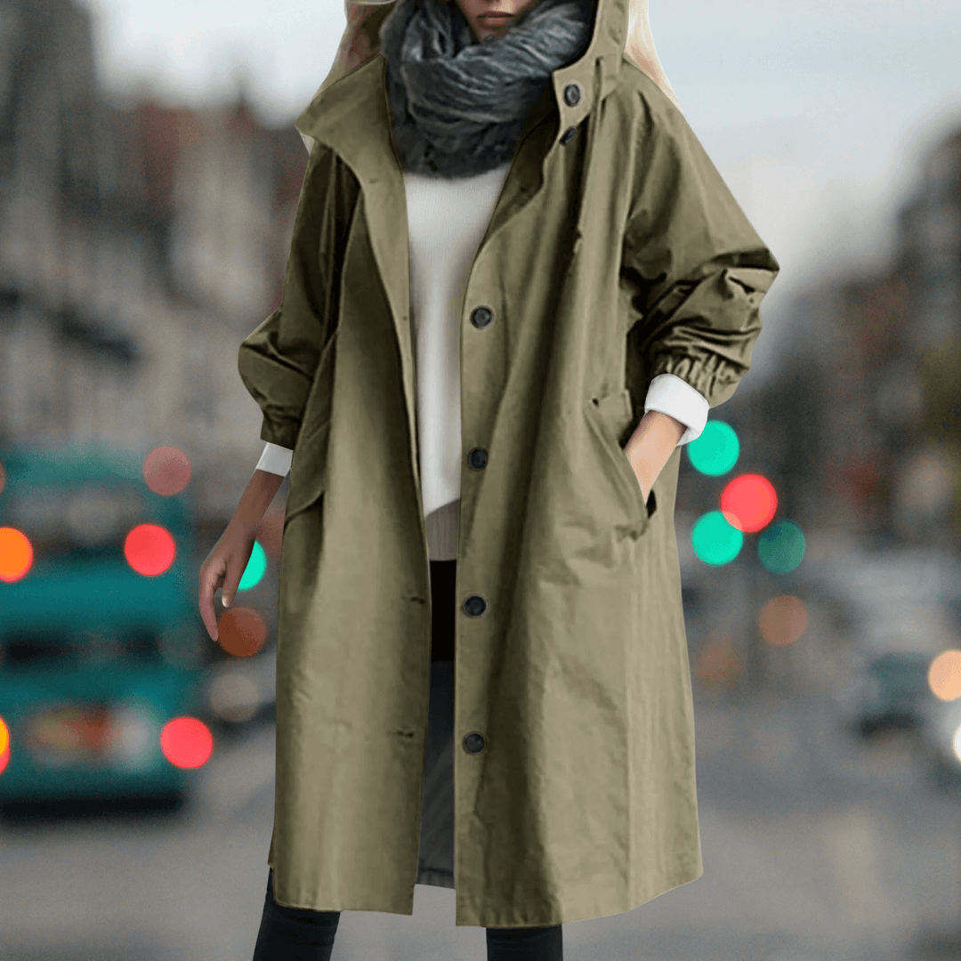 Women's Waterproof Teddy Trench Coat