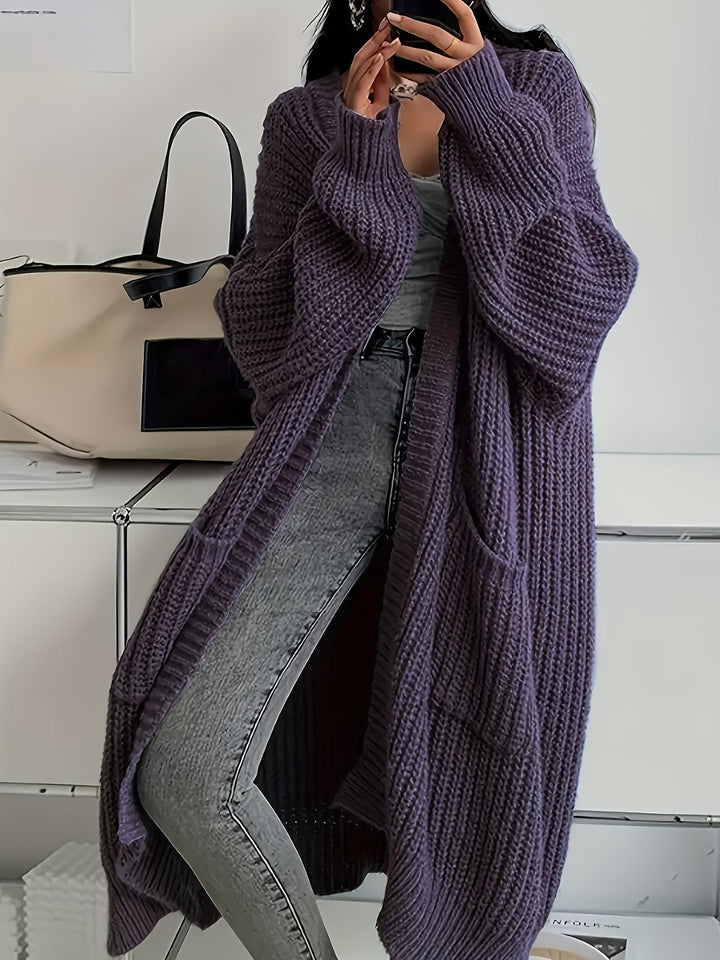 Women's elegant V-neck button-front cardigan, perfect for a casual chic and comfortable look.