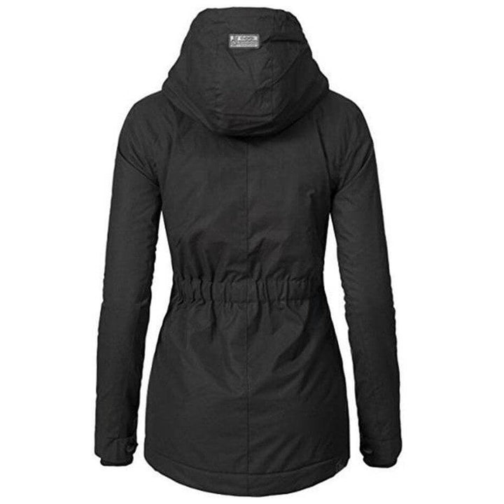 Women's Slim Fit Winter Parka with Adjustable Hood