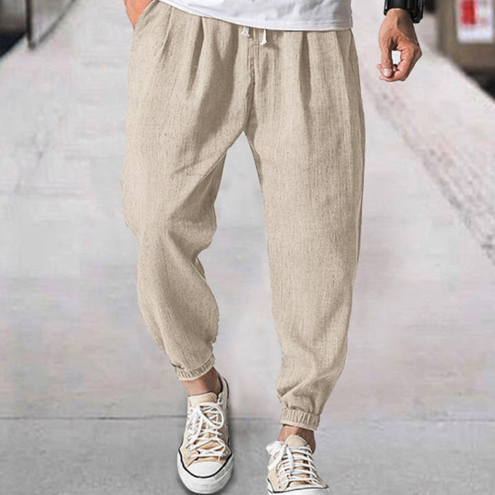 Relaxed fit men's jogging pants, ultra-comfortable for lounging or everyday casual fashion.