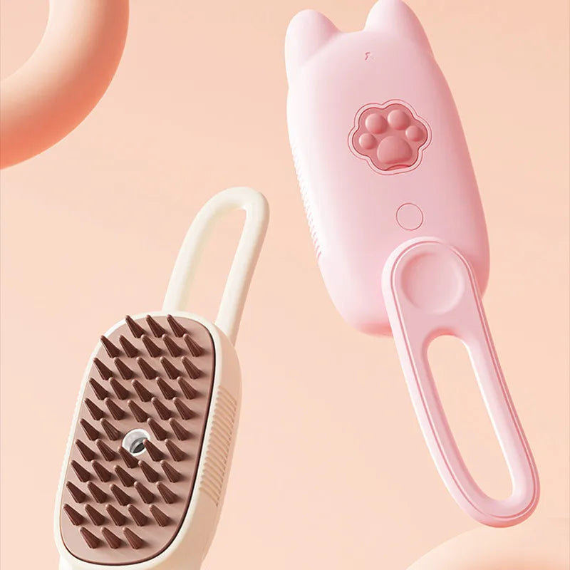 Ergonomic electric scalp massager with cute cat ears. Perfect for unwinding, stimulating scalp & personal care.