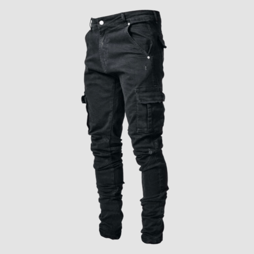 Men's Slim Fit Stacked Casual Jeans