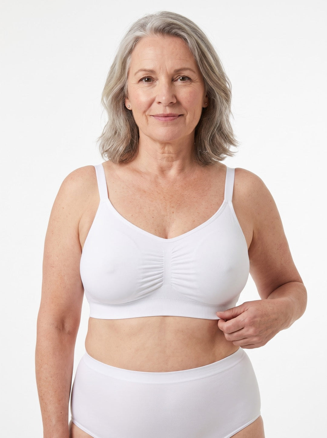Daily wear seamless comfort bra for women, stretchy, soft & invisible under clothes.