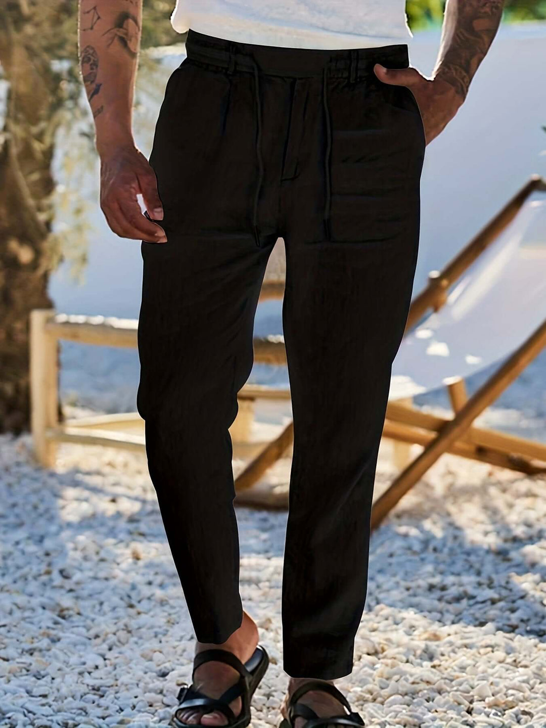 Men's Relaxed Fit Drawstring Pants