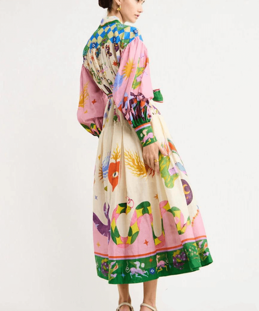 Sophisticated long Italian maxi dress for women, an elegant choice for evening and special occasions.