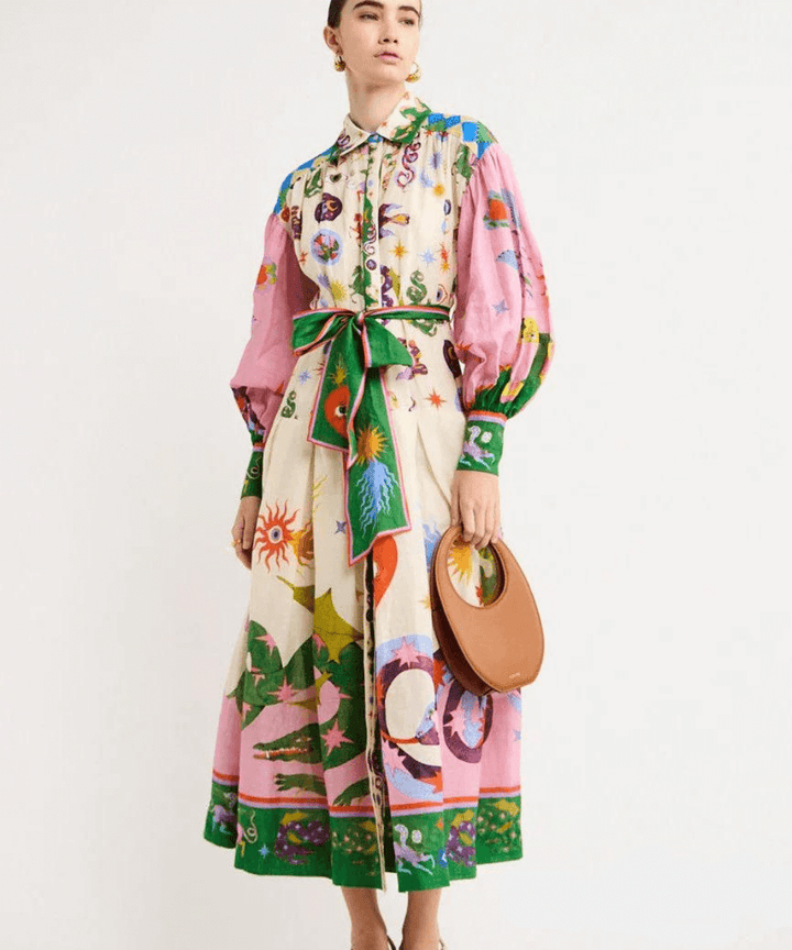 Elegant Italian maxi dress for women, perfect for sophisticated evening or special occasion wear.