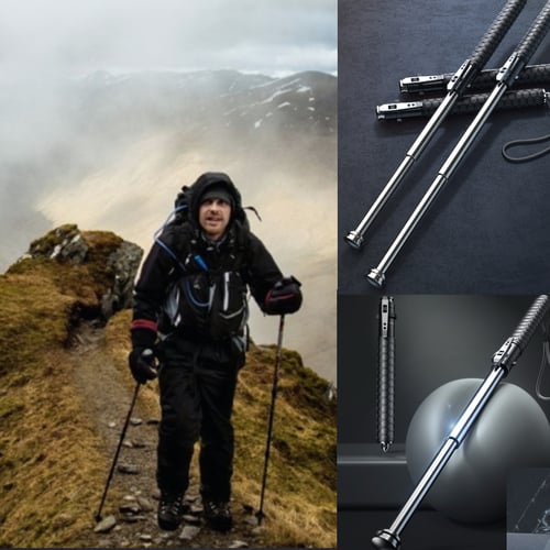 Unisex folding walking cane provides enhanced stability & support; adjustable, lightweight, & portable for seniors.