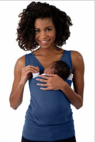 Casual unisex baby sling t-shirt, stylish hands-free carrier in black, gray, or olive green for modern parents.