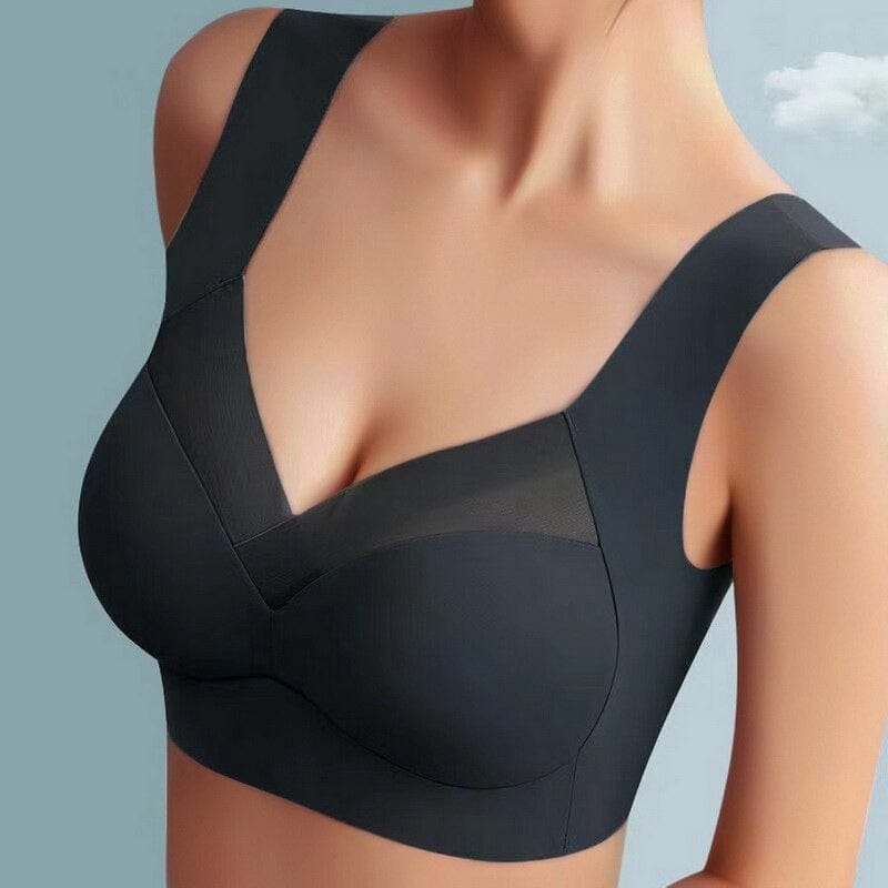 Women's wireless comfort bra, seamless design for smooth support, perfect invisible everyday underwear.