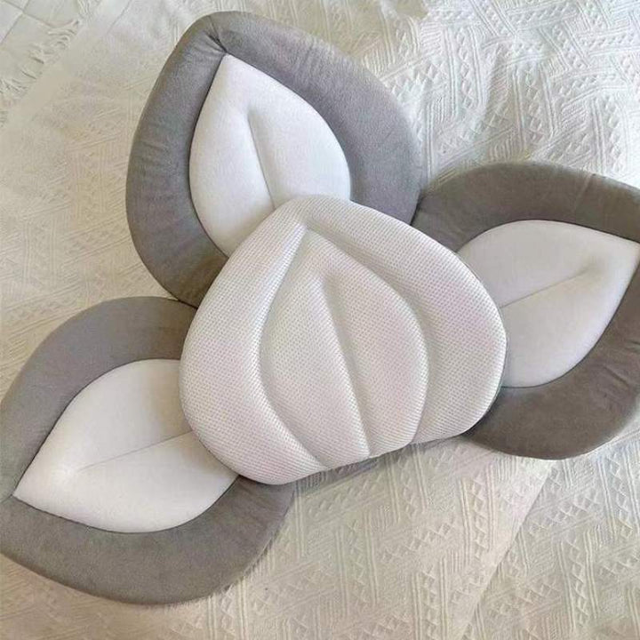 Comfy & safe blooming baby bath seat, plush flower design, perfect baby shower gift for infants.