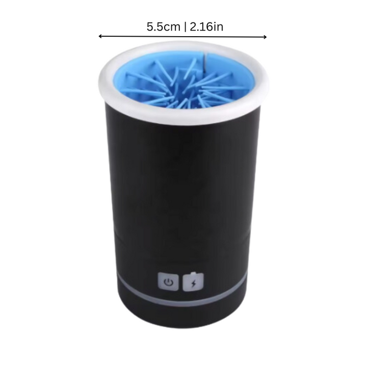 Efficient automatic dog paw cleaner, a top pet supply for easy muddy paw removal and dog hygiene.