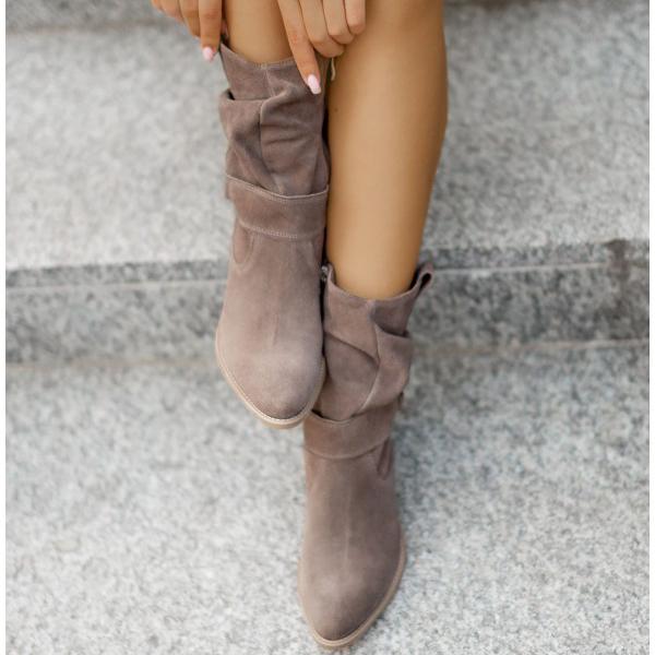 Alexis ankle boots for women: Zip-style, featuring orthopedic arch support and non-slip sole for secure wear.