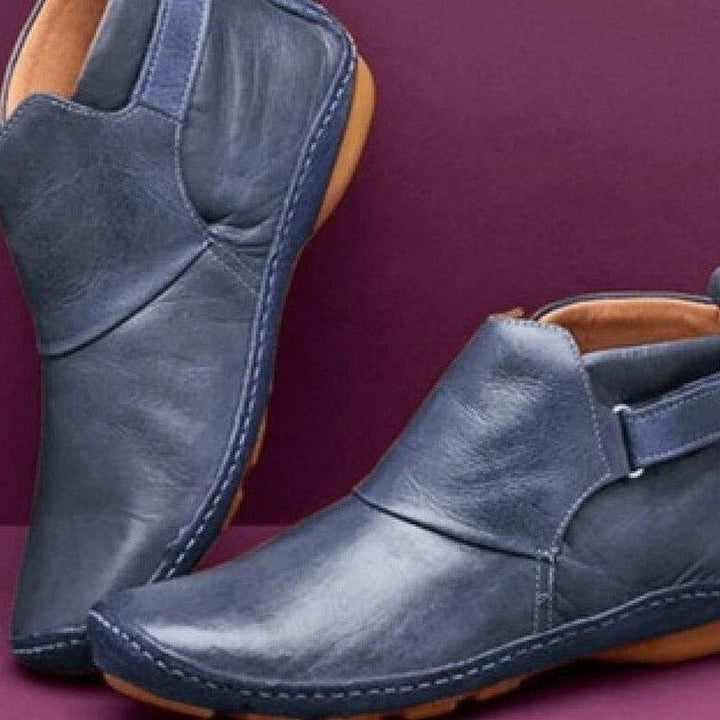 Supportive women's ankle boots, comfort footwear with orthopaedic design for pain relief and flexibility.
